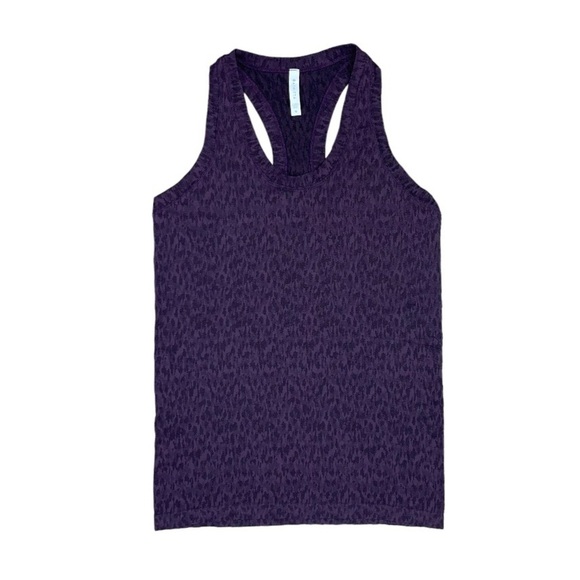 Athleta Tank Top Women’s Size Medium Dark Purple Camo‎ Momentum Seamless Top - Picture 1 of 12